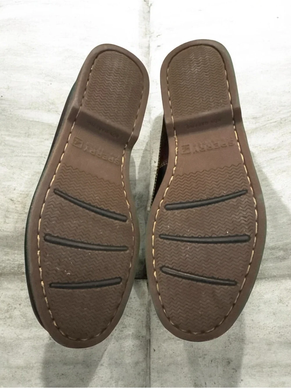 Sperry Men's Dark Brown Leather Boat Shoes